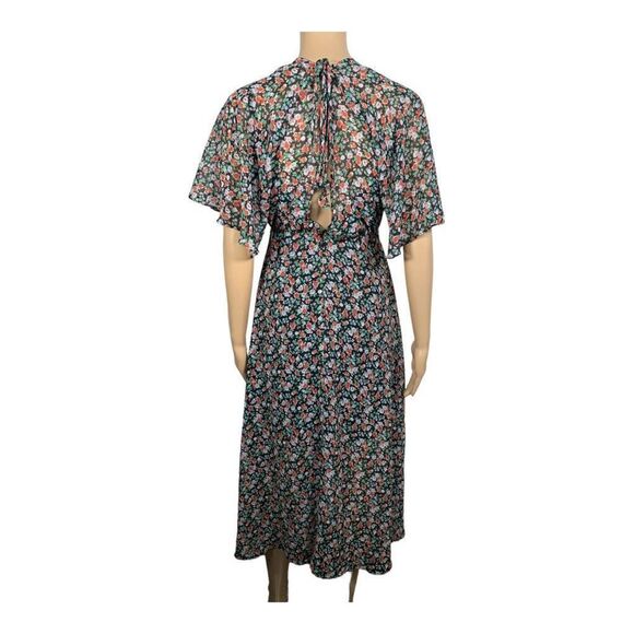 Rebecca Minkoff Ali‎ Women's Black Floral Print Short Sleeve Dress Size 0… - Picture 6 of 12